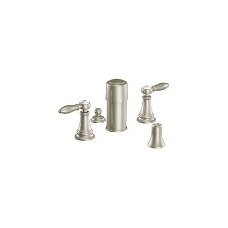 Moen Brushed Nickel Two-Handle Bidet Faucet TS42105BN